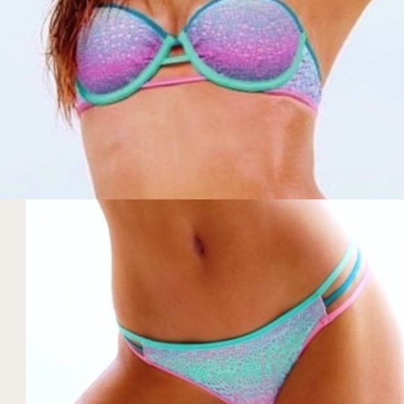Victoria's Secret Other - NWT Victoria's Secret Cool Ombre Lace  Bikini Set